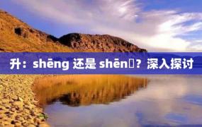 升：shēng 还是 shēnɡ？深入探讨