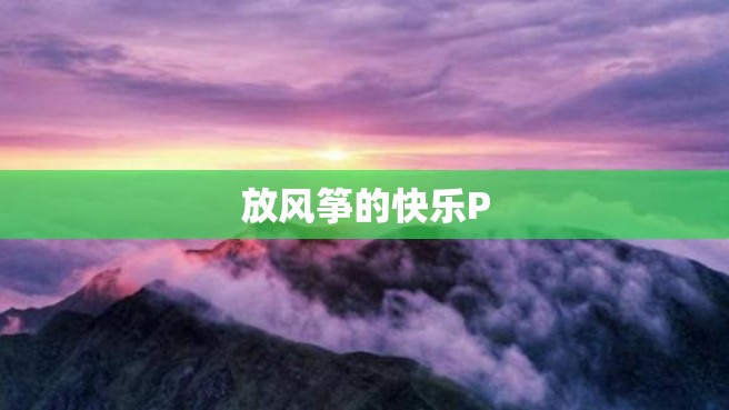 放风筝的快乐P