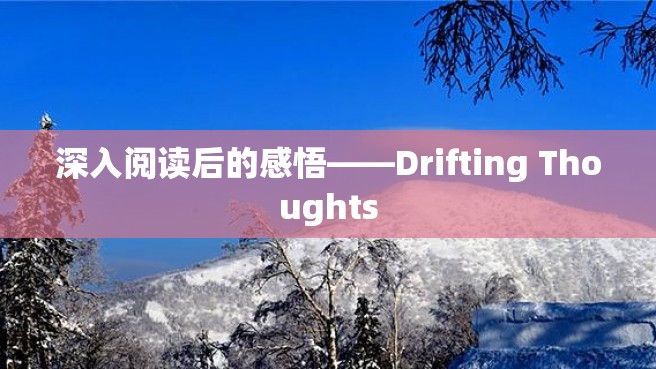 深入阅读后的感悟——Drifting Thoughts