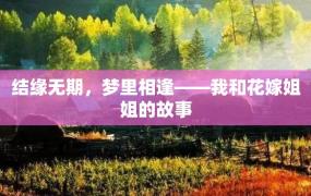 结缘无期，梦里相逢——我和花嫁姐姐的故事