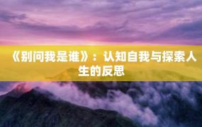 《别问我是谁》：认知自我与探索人生的反思