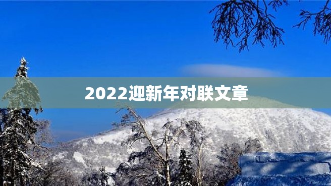 2022迎新年对联文章