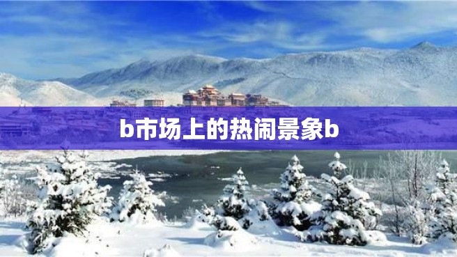 b市场上的热闹景象b