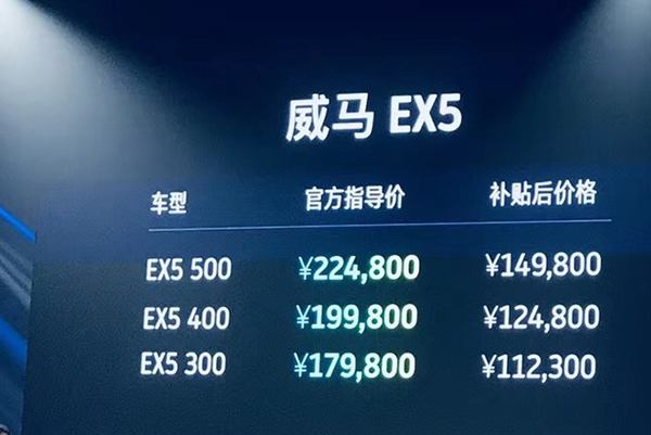 威马EX5的续航里程