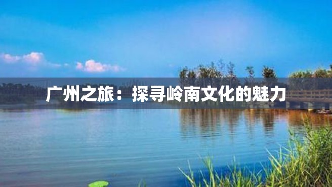 广州之旅：探寻岭南文化的魅力