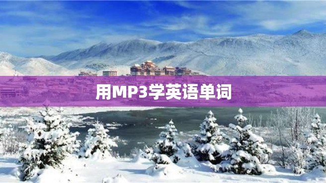 用MP3学英语单词