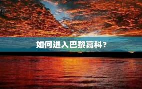 如何进入巴黎高科？