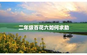 二年级百花六如何求助