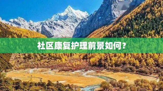 社区康复护理前景如何？