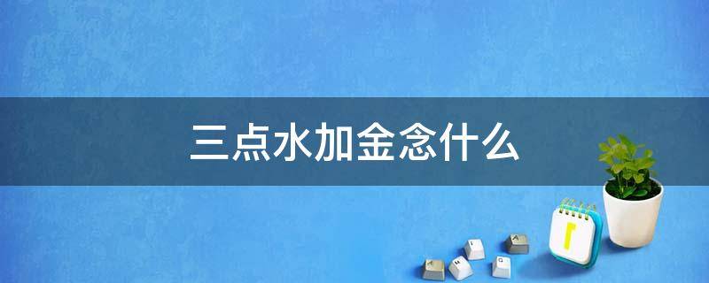 三点水加金念什么是什么意思(三点水加金念什么啊)