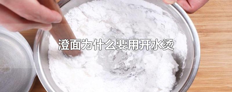 澄面为什么要用开水烫作得了肠粉?(澄面如何烫)