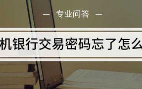 邮政手机银行交易密码忘了怎么办(信用卡锁了怎么解锁)