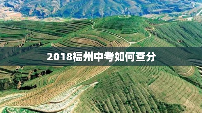 2018福州中考如何查分