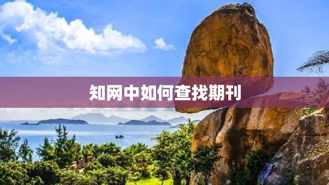 知网中如何查找期刊