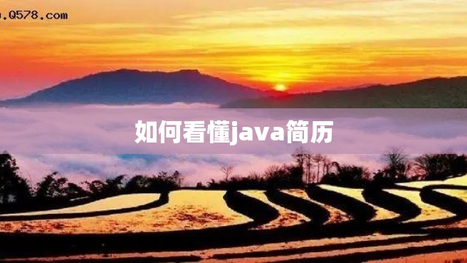 如何看懂java简历