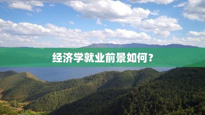 经济学就业前景如何？