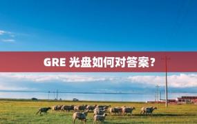 GRE 光盘如何对答案？