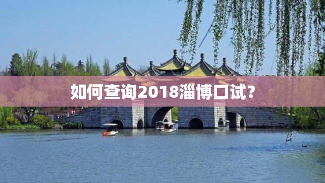 如何查询2018淄博口试？