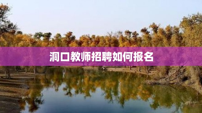 洞口教师招聘如何报名