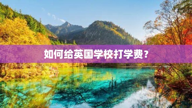 如何给英国学校打学费？