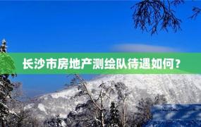 长沙市房地产测绘队待遇如何？