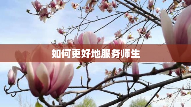 如何更好地服务师生