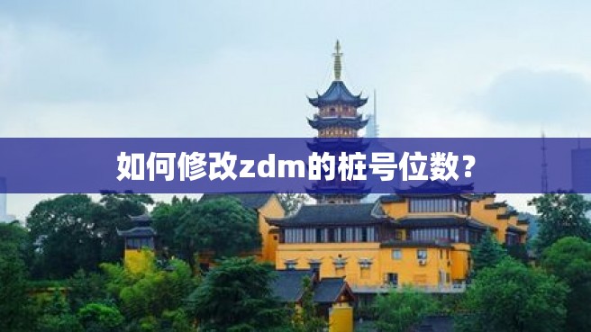 如何修改zdm的桩号位数？