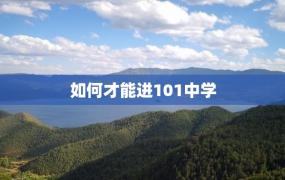 如何才能进101中学