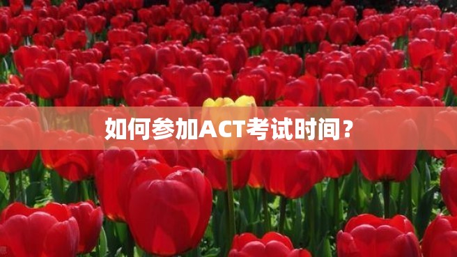 如何参加ACT考试时间？