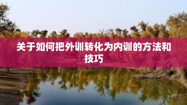 关于如何把外训转化为内训的方法和技巧