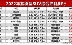 十大油耗高的车排行榜