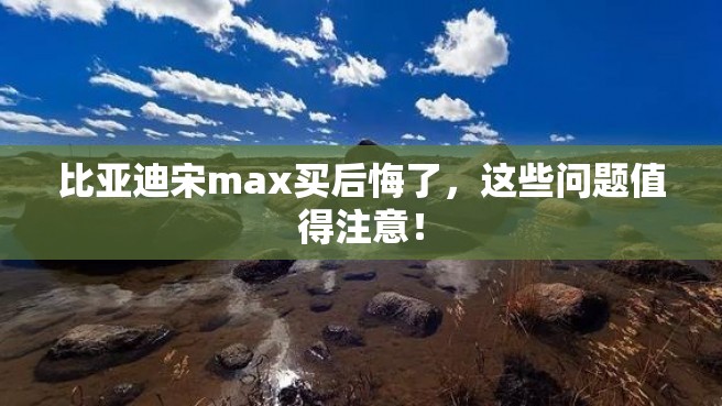 比亚迪宋max买后悔了，这些问题值得注意！