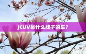 JCUV是什么牌子的车？