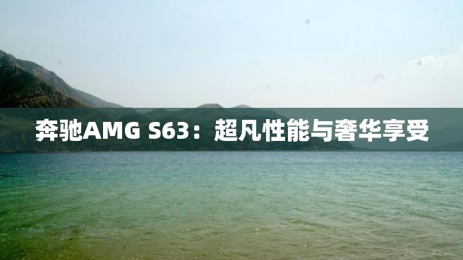 奔驰AMG S63：超凡性能与奢华享受