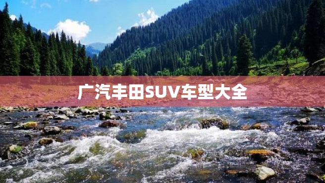 广汽丰田SUV车型大全