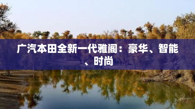 广汽本田全新一代雅阁：豪华、智能、时尚