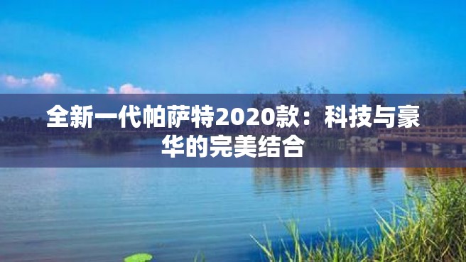 全新一代帕萨特2020款：科技与豪华的完美结合