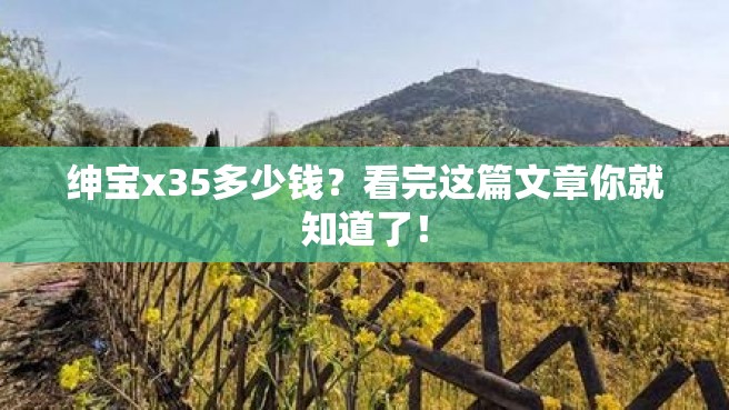 绅宝x35多少钱？看完这篇文章你就知道了！