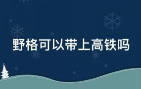 野格可以带上高铁吗(野格能不能带上火车)