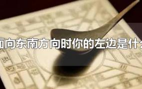 当你面向东南方向时(左面是什么方向(当你面向东南方向时(你的右边是)