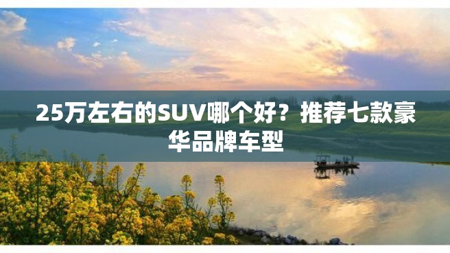 25万左右的SUV哪个好？推荐七款豪华品牌车型