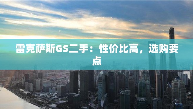 雷克萨斯GS二手：性价比高，选购要点