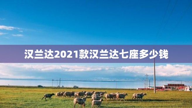 汉兰达2021款汉兰达七座多少钱