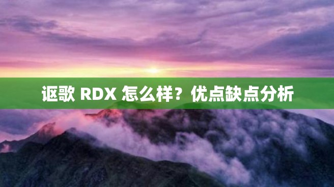 讴歌 RDX 怎么样？优点缺点分析