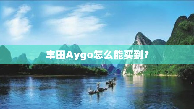 丰田Aygo怎么能买到？