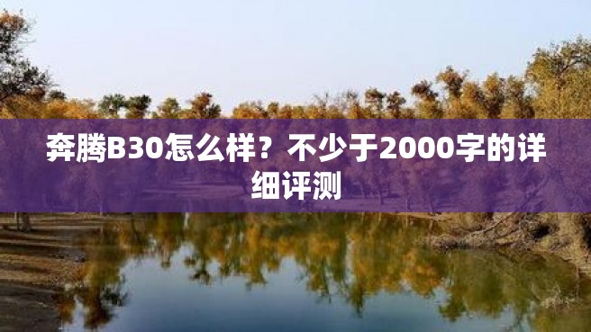 奔腾B30怎么样？不少于2000字的详细评测