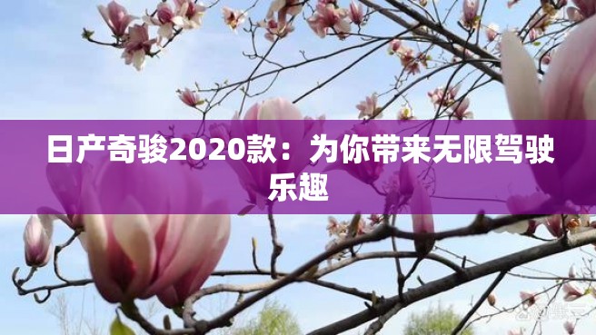 日产奇骏2020款：为你带来无限驾驶乐趣