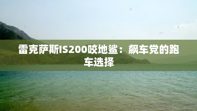 雷克萨斯IS200咬地鲨：飙车党的跑车选择