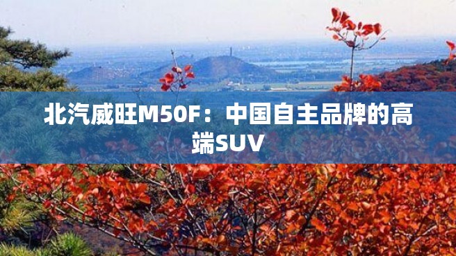 北汽威旺M50F：中国自主品牌的高端SUV