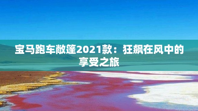 宝马跑车敞篷2021款：狂飙在风中的享受之旅